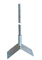 Коньковий блискавкоприймач 1м одинарний (кутовий) Громовик 50/10/201