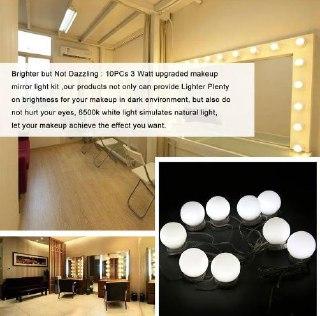 Набір світлодіодних ламп для дзеркала Лампочки для дзеркала візажиста для макіяжу 10 LED