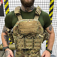 Тактическая плитоноска Мультикам разгрузочный военный жилет с подсумками плитоноска-разгрузка с рюкзаком ukr