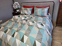 PATCHWORK BREEZE, Turkish flannel нав. 50/70см (Двуспальный) Комплект постельного белья