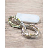 Гірлянда проволока тепло-біла з живленням від пласких батарейок (3 метри)(набір з 12 шт), фото 2