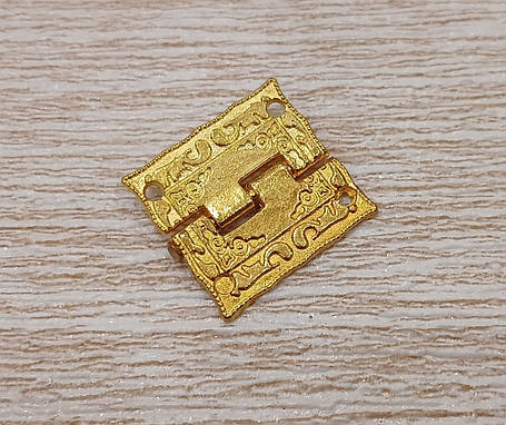 Петля декоративна для нард, шахів 25х24мм, під шуруп, фото 1