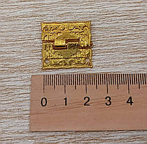 Петля декоративна для нард, шахів 25х24мм, під шуруп, фото 4