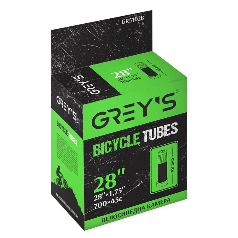 Камера велосипедна Grey's 28 x 1.75 AV 48 мм