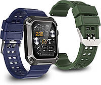Мужские умные смарт часы Rogbid S2 с функцией телефона, водонепроницаемые спортивные часы на 5 АТМ(синий)