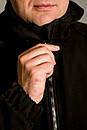 Тактична водонепроникна куртка софт шел хакі, чорна 42-76 розміри, фото 6
