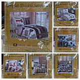 Постільна білизна сатин Elway евроразмір 200х220, фото 2