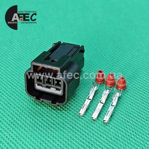 Роз'єм 3 контактний повторювачів поворотів, датчика температури Кіа, Хюндай KUM KPB016-03427, KPB026-03520