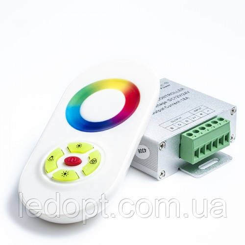Контролер RGB 18А RF кнопок білий сенсорний пульт