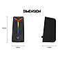 Комп'ютерна колонка для пк та ноутбука Fantech GS301 Trifecta, Bluetooth 5.0, RGB 6 режимів, 10Вт, AUX/USB, фото 6