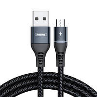 Кабель Remax Colorful Light USB-microUSB RC-152m-Black 1 м черный l