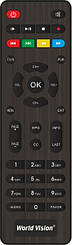 Пульт ДК для цифрового T2 ресивера World Vision T62/624/625