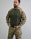 Бойова тактична сорочка з рукавами піксель, мультикам 42-76 розмір, фото 5