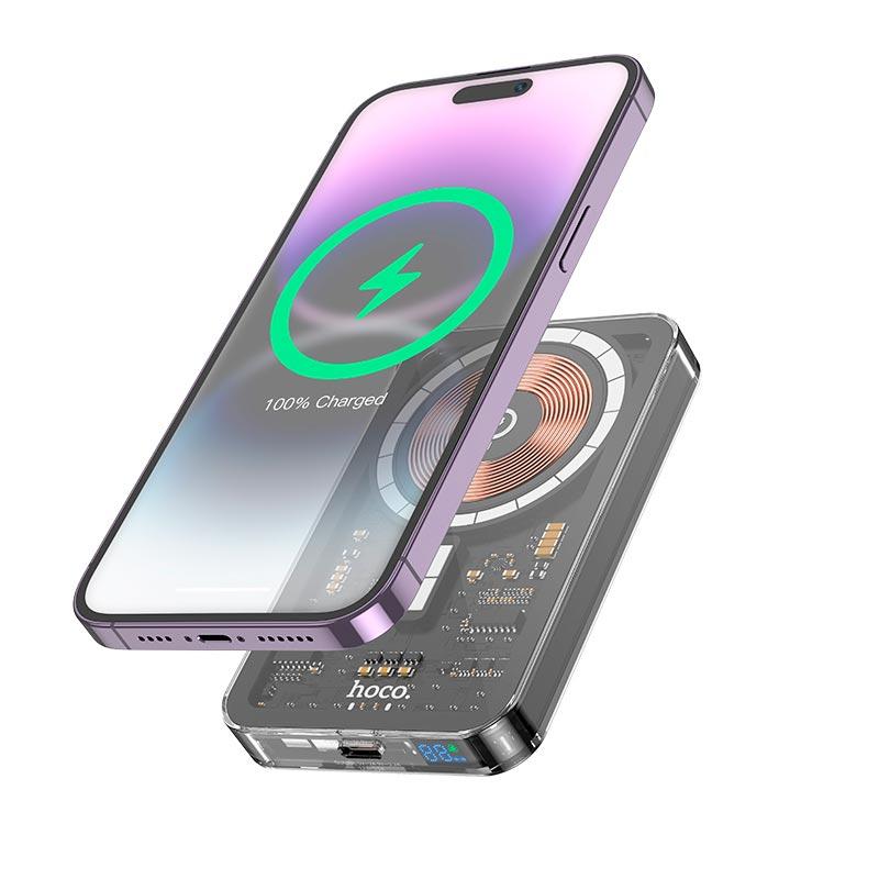 УМБ HOCO Ice Crystal magnetic fast charging power bank Q14 5000mAh |Type-C, QC/PD, 20W/3A|, фото 1