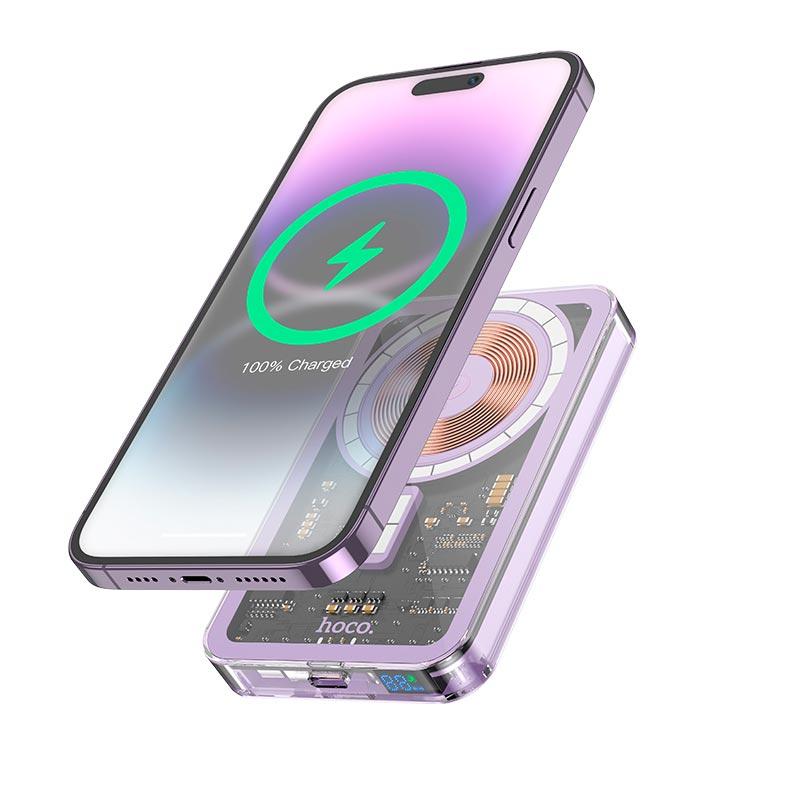 УМБ HOCO Ice Crystal magnetic fast charging power bank Q14 5000mAh |Type-C, QC/PD, 20W/3A|, фото 1