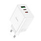 Адаптер сетевой HOCO Pure power three-port C126A |1USB/2Type-C, 40W/3A, PD/QC|, фото 2