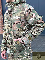 Куртка Soft Shell мультикам,тактическая куртка мультикам софтшел для военных,армейская куртка мультикам ВСУ