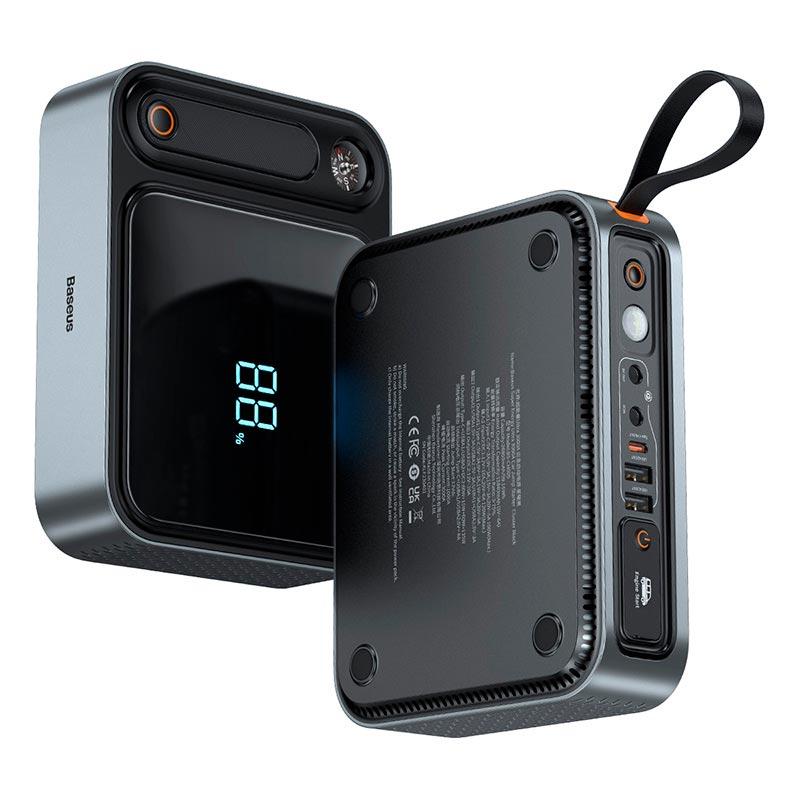 Пусковий пристрій (бустер) для авто Baseus Super Energy Ultra Jump Starter 3000A/26800mAh | 2USB/Type-C/DC,