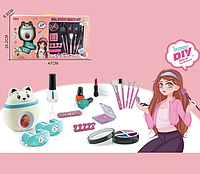 Дитячий набір косметики, набір манікюру для дівчинки з нейл-принтом "HZ 040" для слайдерів, рожевий