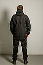 Тактичний водонепроникний костюм softshell чорний 42-76 розміри, фото 5
