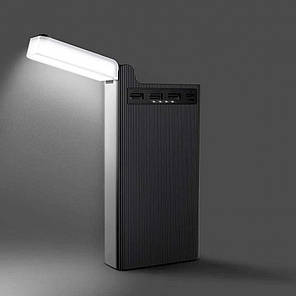 Портативний акумулятор POWER BANK 30000 mAh "HOCO J62 Jove table lamp LED-lamp Black, фото 2