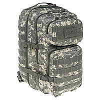 Рюкзак Mil-Tec Large Assault Pack 36 л At Digital, тактичний армійський вологостійкий рюкзак НАТО сірий піксель
