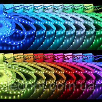 Світлодіодна стрічка 220V RGB SMD5050 60LED IP68