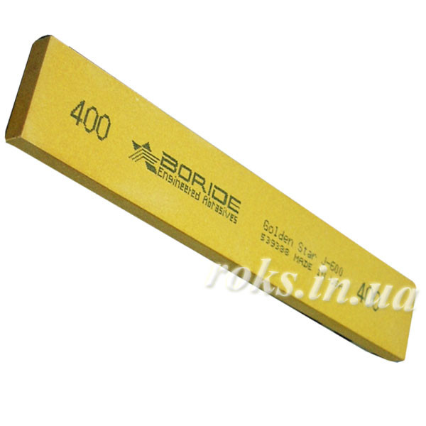 Точильний камінь BORIDE серії Golden Star, 400 грит, 154х25х6 мм арт.10028
