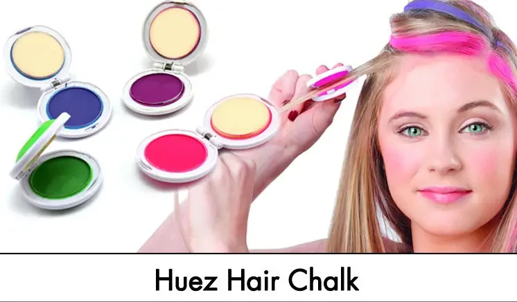Набор мелков для временного и быстрого окрашивания волос 4 цвета Hot Huez, Мелки цветные для волос 4 шт - фото 2 - id-p2068431892