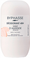 Дезодорант роликовий "Олія солодкого мигдалю" Byphasse Roll-On Deodorant 48h Sweet Almond Oil 50 ml( оригінал)