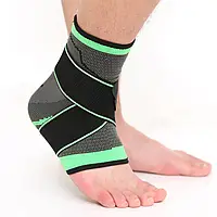 Фиксатор голеностопы динамический knee suppor 1 шт, Эластичный фиксатор для стопы, Бандаж для стопы