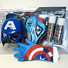 Набір супергероя "Капітан Америка/Captain America" (стріляє павутиною) топ