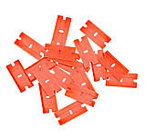 Пластикові леза Clean Razor до авто скребку 4 см 100 шт., фото 5