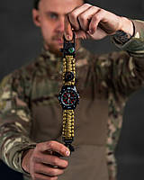 Часы спортивные GT мужские браслет тактический военный туристический наручный койот компас градусник кремень