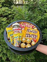 Набор подарочный со сладостями для девушки бокс в форме рафаэлло для жены, мамы, ребенка Nbox-57