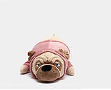 Подушка собака Мопс батон обіймашка м'яка іграшка 70см, фото 3