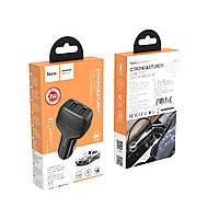 Автомобильное зарядное устройство HOCO Z36 Dual port car charger set for iPhone Black