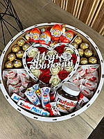Набор подарочный со сладостями для девушки бокс в форме рафаэлло для жены, мамы, ребенка Nbox-16