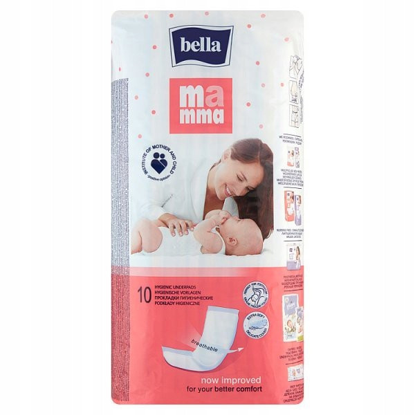 Дихаючі післяродові гігієнічні прокладки 10 шт. Bella Mama Білий