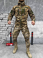 Зимний мужской костюм пиксель на флисе softshell Rehydration для армии Ukraine