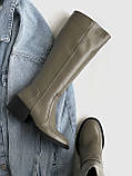 Чоботи на стійких підборах, фото 5