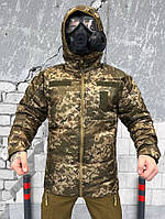 Мужская зимняя куртка пиксель силикон + флисовая подкладка distict для армии Ukraine