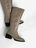 Шкіряні жіночі чоботи, фото 3
