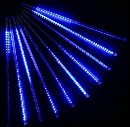 Світлодіодна гірлянда Танучі бурульки, 8шт, 3х0,5м, 220В, IP44, Синій, фото 1
