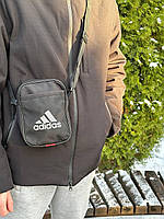Барсетка Adidas черная мужская Сумка через плечо Адидас Сумка Adidas
