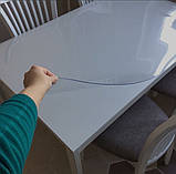 Пленка м'яке скло захист на стіл скатертини Crystal 1.5 мм Прозора скатертини пвх плівка 6765, фото 5