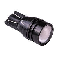 Лампа PULSO/габаритная/LED T10/W2.1x9.5d/W5W/1SMD-5050/12v/0.5w/80lm White with lens (LP-158066)