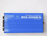 Инвертор Raggie RGS-2000W 12V преобразователь напряжения инвертор с чистой синусоидой