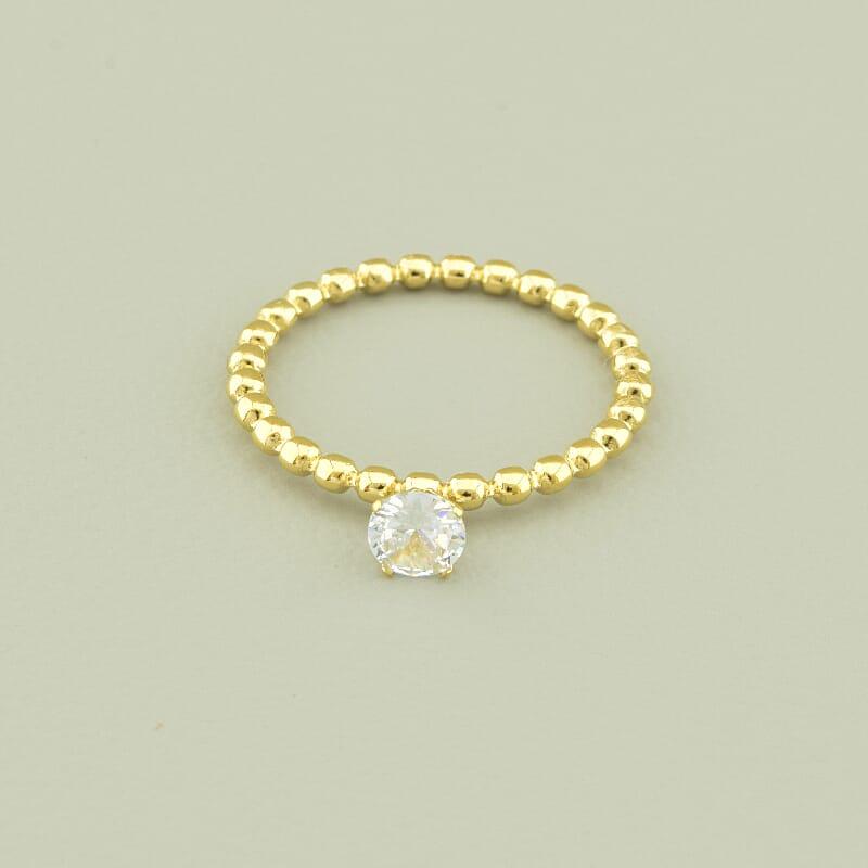 Кільце 'XUPING' Фіаніт (позолота 18к (лимонне)), фото 1