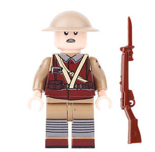 Військові фігурки, Британський солдат 1шт, Перша світова BrickArms
